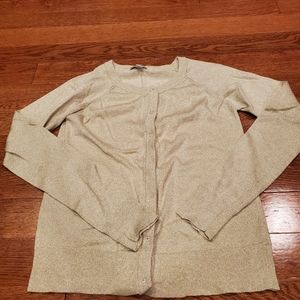 Girls sz xl gold glitter  sweater